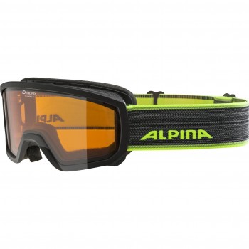 Alpina Skibrille Scarabeo S schwarz - Jugendliche/Senior für Kopfumfang 53 - 56cm cirka