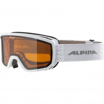 Alpina Skibrille Scarabeo S weiss - Jugendliche/Senior für Kopfumfang 53 - 56cm cirka