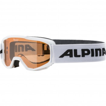 Alpina Skibrille Piney Kids - weiss - für 4 bis 7 jährig cirka