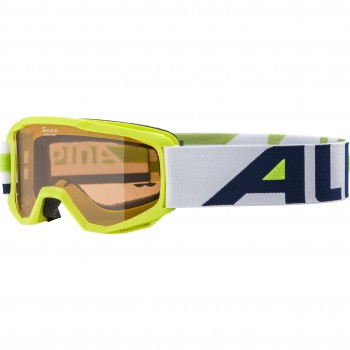 Alpina Skibrille Piney Kids - lime - für 4 bis 7 jährig cirka