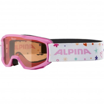 Alpina Skibrille Piney Kids - pink - für 4 bis 7 jährig cirka