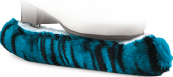 Fuzzy Kunstlaufschoner - Tiger blau Gr. S/M 25-35