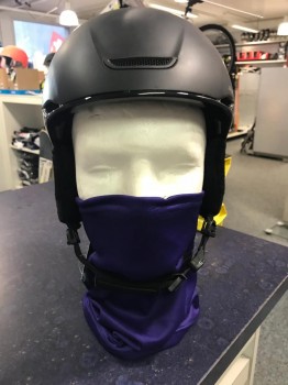 Wintertube - Halsschlauch mit Filtertasche - Community Maske - Farbe Mix navy/purple Grösse L-XL