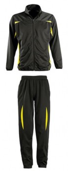Trainingsanzug Interlock black-lemon-black Senior XL