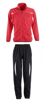 Trainingsanzug Interlock red - white - black Senior XL